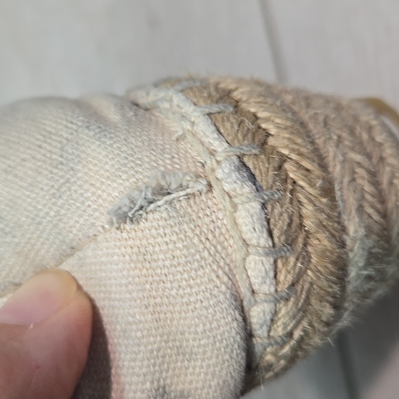 Tory Burch Women's Textile Espadrille Wedge Logo Shoes Sz 8M - Picture 12 of 16